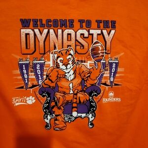 Clemson Tigers Long Sleeve Welcome To The Dynasty Homecoming Size M Hanes